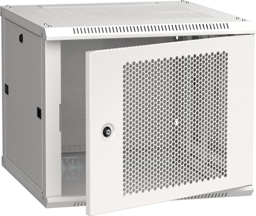 ITK Шкаф LINEA W 9U 600x600 мм дверь перфорированная, RAL7035