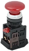 Кнопка AEА-22 "Грибок" красный d22мм 1з+1р ИЭК