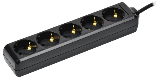 Удлинитель У05 5 мест с/з 3м 3х1мм2 16А 250В чер. IEK