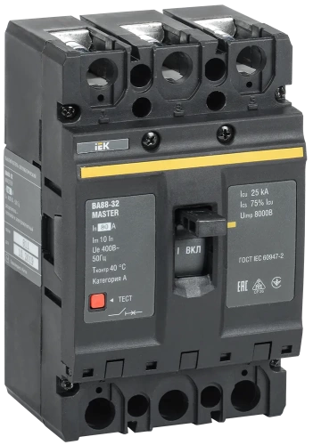 Выкл. авт. ВА88-32 3Р 80А 25кА MASTER IEK Выкл. авт. ВА88-32 3Р 80А 25кА MASTER IEK