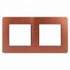 12-5102-14  Рамка для розеток и выключателей ЭРА Серия 12 12-5102-14 на 2 поста, Сатин, медь