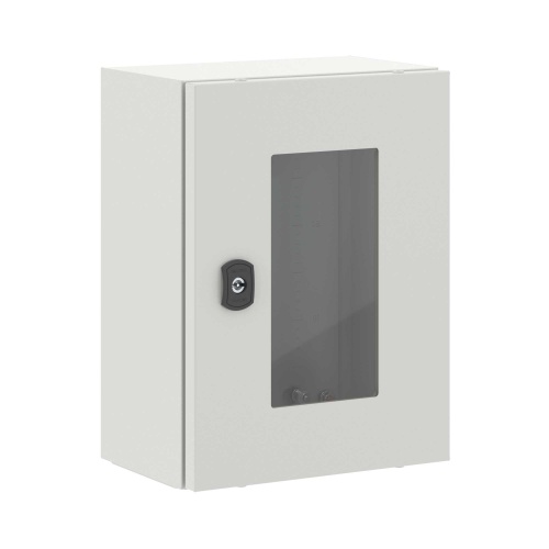 Корпус навесной STE с М/П с прозрачной дверью ВхШхГ 400x300x200 мм