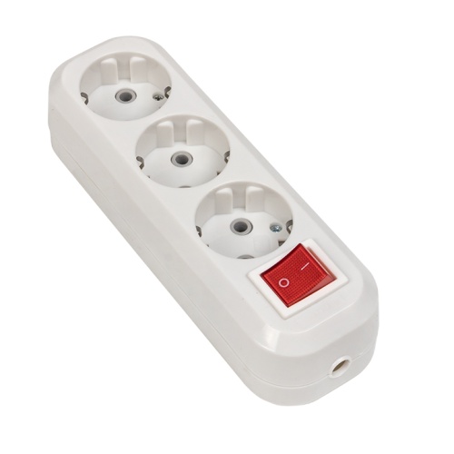 Колодка 3 гн. 16А 3,5кВт c выкл. с/з Эксперт EKF PROxima