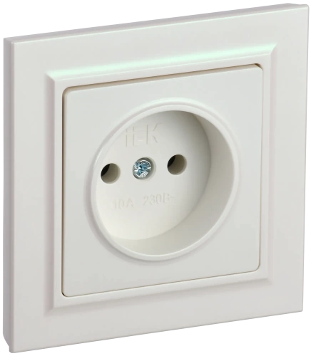 BRITE Роз. без з/к/ш 10А в сб. РСР10-1-0-БрЖ жемч. IEK BRITE Роз. без з/к/ш 10А в сб. РСР10-1-0-БрЖ жемч. IEK