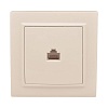 Розетка RJ-45 1-мест. СП бежевый Минск EKF