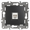 12-3107-05 Эл/ус ЭРА Розетка информационная RJ45, IP20, Эра12, антрацит