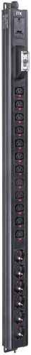 ITK BASE PDU PV1111 23U 1ф 16А 6SCHUKO 12C13 3м IEC60309