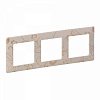 Valena LIFE.Рамка "Ампир бежевый".3-постовая универсальная