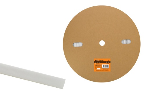 Термоусаживаемая трубка ТУТнг 14/7 белая (100 м/ролл) TDM Термоусаживаемая трубка ТУТнг 14/7 белая (100 м/ролл) TDM