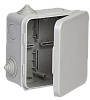 Коробка расп. КМ 100х100х50мм о/к IP54 4 вв. (7035) GENERICA
