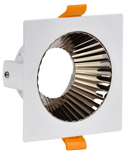 Светильник 4109 встр. поворотн. GU10 белый/шокол. пласт. IEK