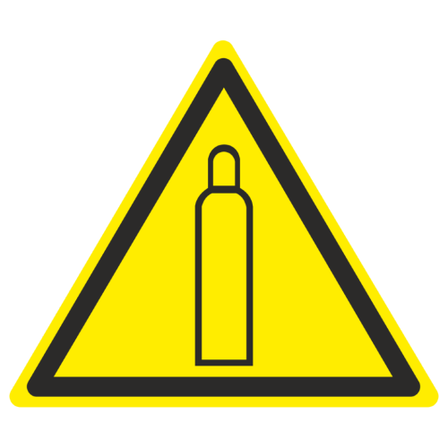 Знак пластик W19 "Газовый баллон" (150x150x150) EKF PROxima