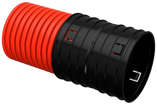 ELASTA Труба гофр. двустенная жесткая ПНД d=200мм (5,7м) IEK