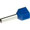 Наконечник-гильза двойная с изолир.фланцем 16 кв.мм синий (НШВИ2)