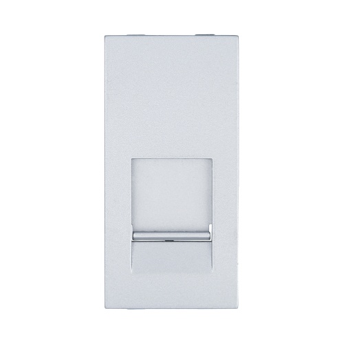 Накладка для розетки телефонной, компьютерной RJ,45х22,5мм (серебристый металлик) LK45 Накладка для розетки телефонной, компьютерной RJ,45х22,5мм (серебристый металлик) LK45