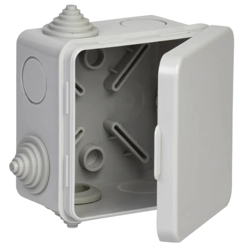 Коробка расп. КМ41238 80х80х50мм о/к IP54 7 вв. (7035) IEK