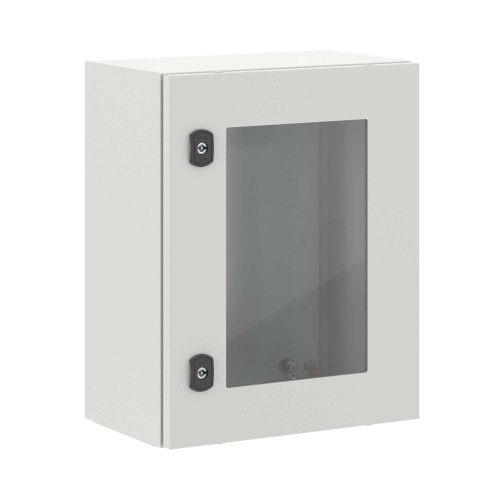 Корпус навесной STE с М/П с прозрачной дверью ВхШхГ 500x400x250 мм