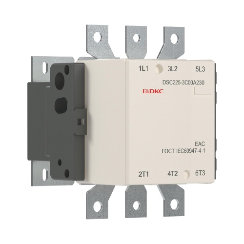 Магнитный контактор DSC225-3C00A230 225А 110кВт (AC3) кат 220В AC Магнитный контактор DSC225-3C00A230 225А 110кВт (AC3) кат 220В AC