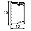 Мини-канал 20x12мм METRA