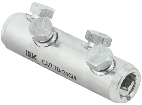 Соединитель болтовой луженый СБЛ 70-240/4 35кВ IEK