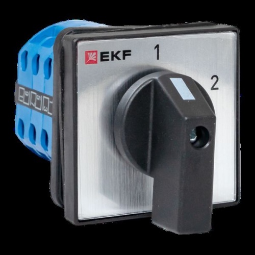 Переключатель кулачковый ПК-1-53 63А 3P «1-2» IP65 EKF Переключатель кулачковый ПК-1-53 63А 3P «1-2» IP65 EKF