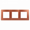 12-5103-14  Рамка для розеток и выключателей ЭРА Серия 12 12-5103-14 на 3 поста, Сатин, медь