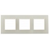 Рамка для розеток и выключателей ЭРА Elegance 14-5103-02 на 3 поста, стекло, Эра Elegance, слоновая кость+слоновая кость