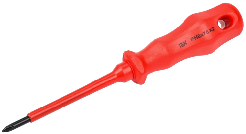 ARMA2L 3 Отвертка диэлектрическая PH0х75 K2 IEK ARMA2L 3 Отвертка диэлектрическая PH0х75 K2 IEK