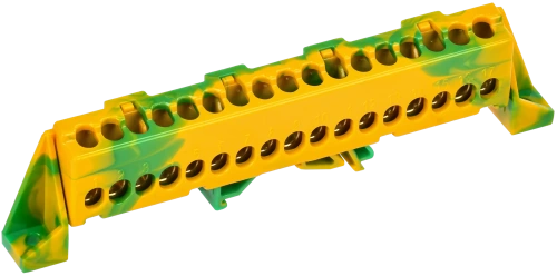 TEKFOR Шина PE "земля" в комб. изол. "Стойка" 6х9-17-ЖЗ IEK