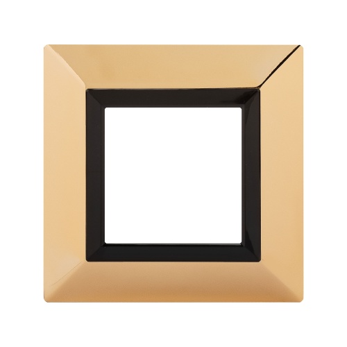 Рамка из металла, "Avanti", золотая, 2 модуля Рамка из металла, "Avanti", золотая, 2 модуля