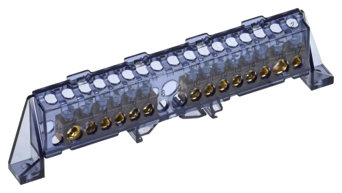 TEKFOR Шина N "ноль" в комб. изол. "Стойка" 8х12-8+8-Ч IEK