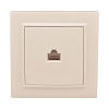 Розетка RJ-45 1-мест. СП бежевый Минск EKF