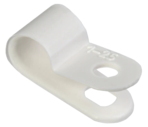 Скоба крепежная 6мм нейлоновая белая (50шт) IEK Скоба крепежная 6мм нейлоновая белая (50шт) IEK