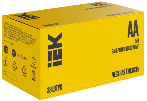 Батарейка щелоч. Alkaline Optima LR06/AA (28шт/бокс) IEK