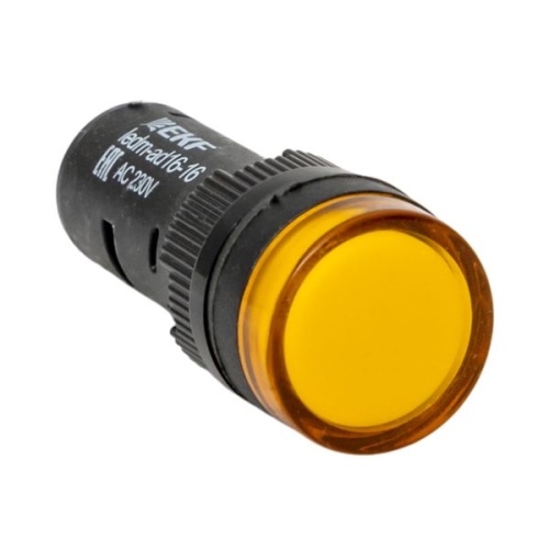 Матрица светодиодная AD16-16HS желтый 230 В AC (16мм) EKF PROxima Матрица светодиодная AD16-16HS желтый 230 В AC (16мм) EKF PROxima