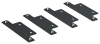 ITK LINEA S Компл. для соединения шкафов чер. (4шт/компл)