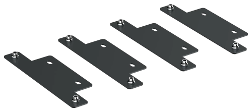 ITK LINEA S Компл. для соединения шкафов чер. (4шт/компл)