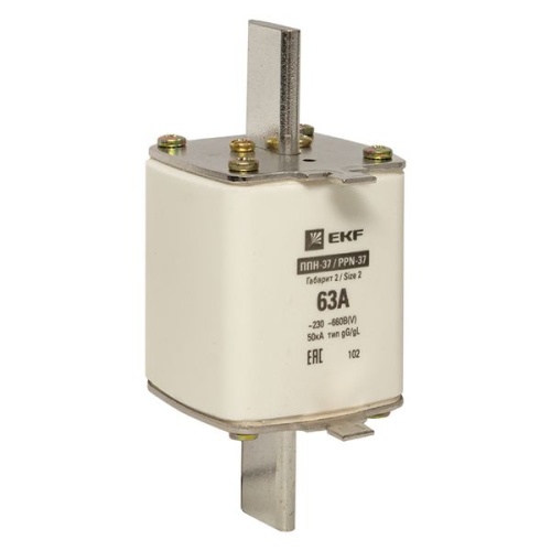 Плавкая вставка ППН-37 400/63А габарит 2 EKF