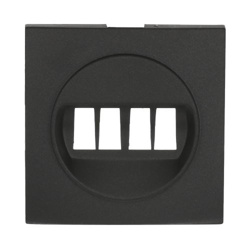 Накладка аудио-розетки (черный бархат) LK60 Накладка аудио-розетки (черный бархат) LK60