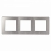 12-5103-03  Рамка для розеток и выключателей ЭРА Серия 12 12-5103-03 на 3 поста, Сатин, алюминий