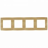12-5004-11 Эл/ус ЭРА Рамка на 4 поста, Эра12, сосна