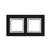 Рамка из алюминия, "Avanti", черная, 4 модуля