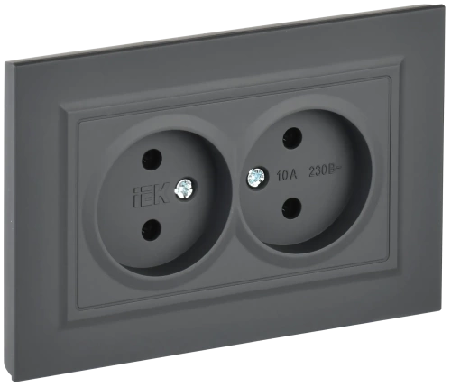 BRITE Роз. 2-я без з/к/ш 10А в сб. РС12-2-БрГ граф. IEK