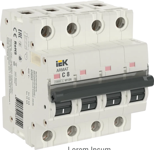 ARMAT Авт. выкл. M10N 4P C 8А IEK