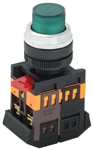 Кнопка ABLFP-22 зеленый d22мм неон/240В 1з+1р ИЭК Кнопка ABLFP-22 зеленый d22мм неон/240В 1з+1р ИЭК