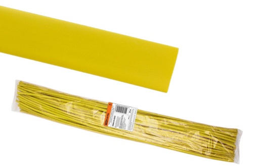 Термоусаживаемая трубка ТУТнг 40/20 желтая по 1м (25 м/упак) TDM Термоусаживаемая трубка ТУТнг 40/20 желтая по 1м (25 м/упак) TDM