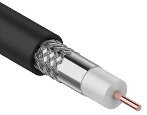 Каб. коаксиал. RG11 CCS 75Ом FPE PVC черн. (300м) GENERICA