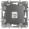 12-3105-12 Эл/ус ЭРА Розетка телефонная RJ11, IP20, Эра12, графит