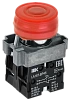Кнопка LA167-BP45 d=22мм 1з+1р красная IEK