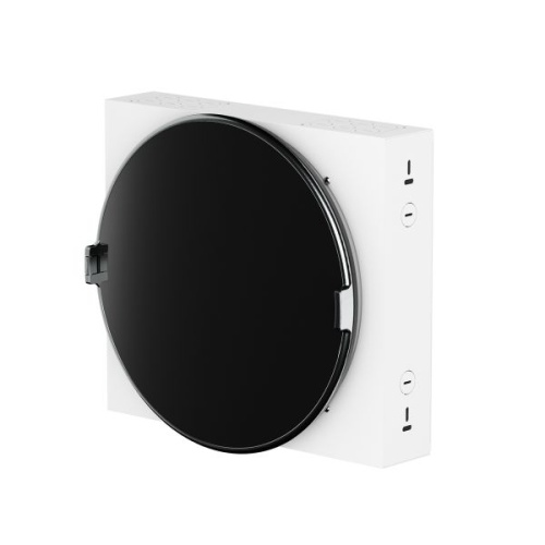 Корпус ArtShell Round встраиваемый силовой круглый 16 модулей, чёрная дверь из закаленного стекла EKF Корпус ArtShell Round встраиваемый силовой круглый 16 модулей, чёрная дверь из закаленного стекла EKF